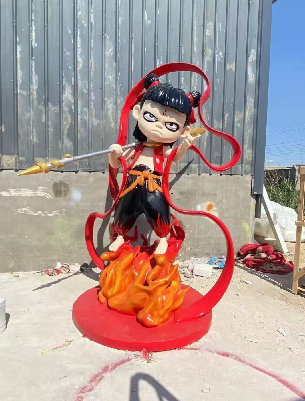 哪吒魔童降世玻璃钢造型