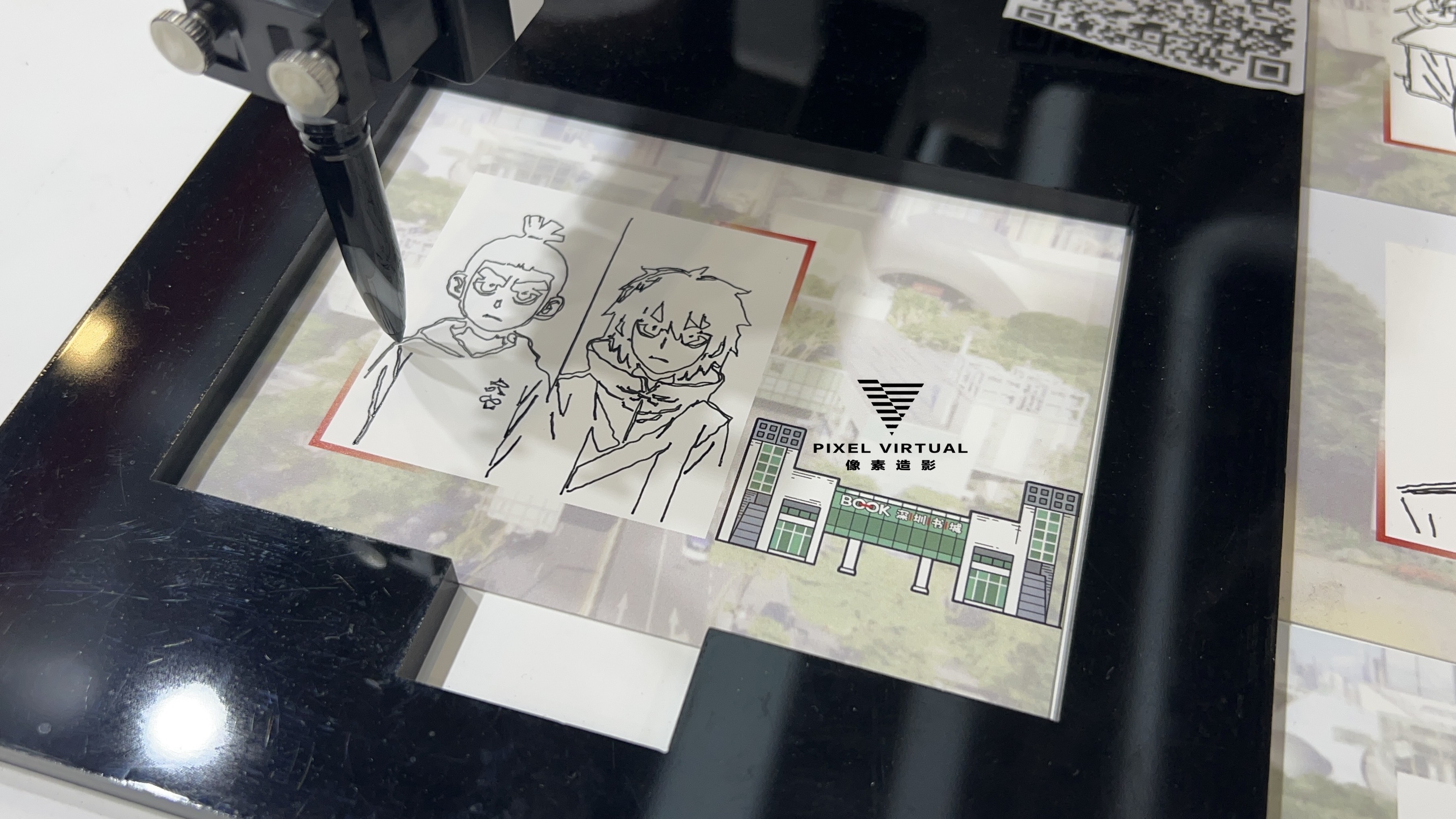 深圳文博会Ai素描机械臂绘画
