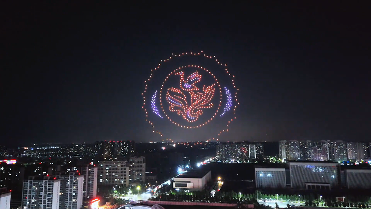 新郑500台无人机表演