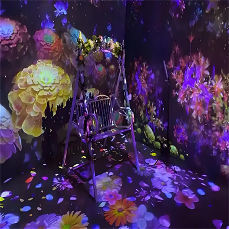 沉浸式投影花海墙面地面互动