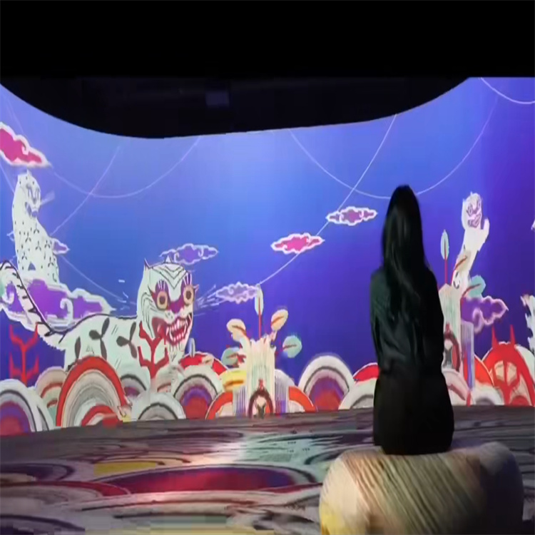 沉浸式老虎在云端上飞舞 非遗光影展