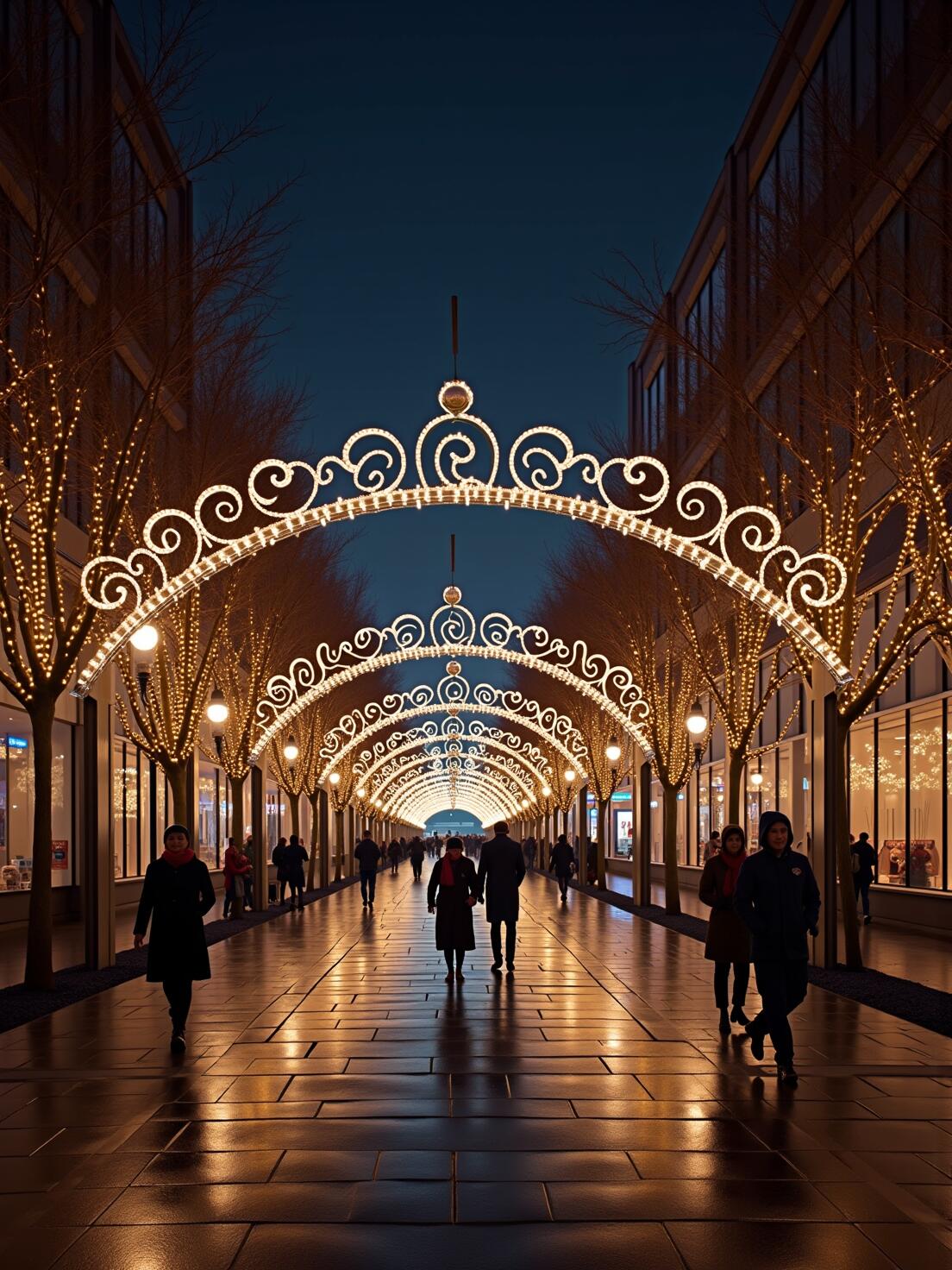 灯光装饰美陈商业街亮化