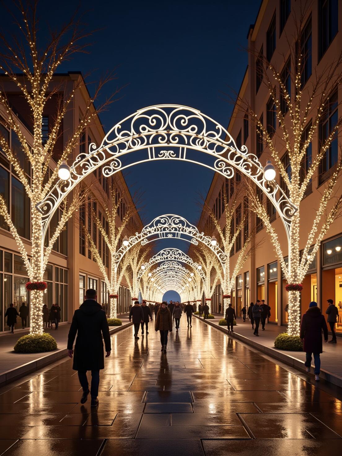 灯光装饰美陈商业街亮化