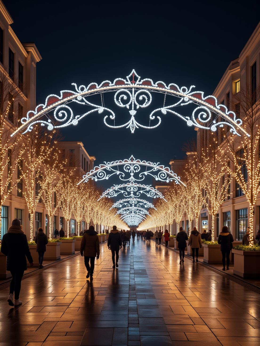 灯光装饰美陈商业街亮化