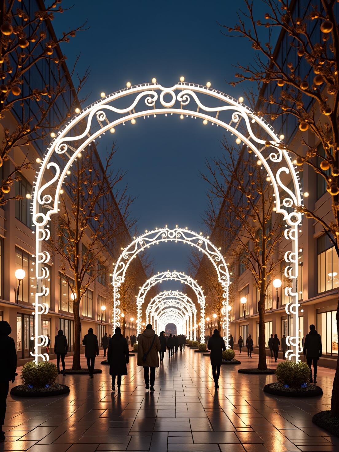 灯光装饰美陈商业街亮化