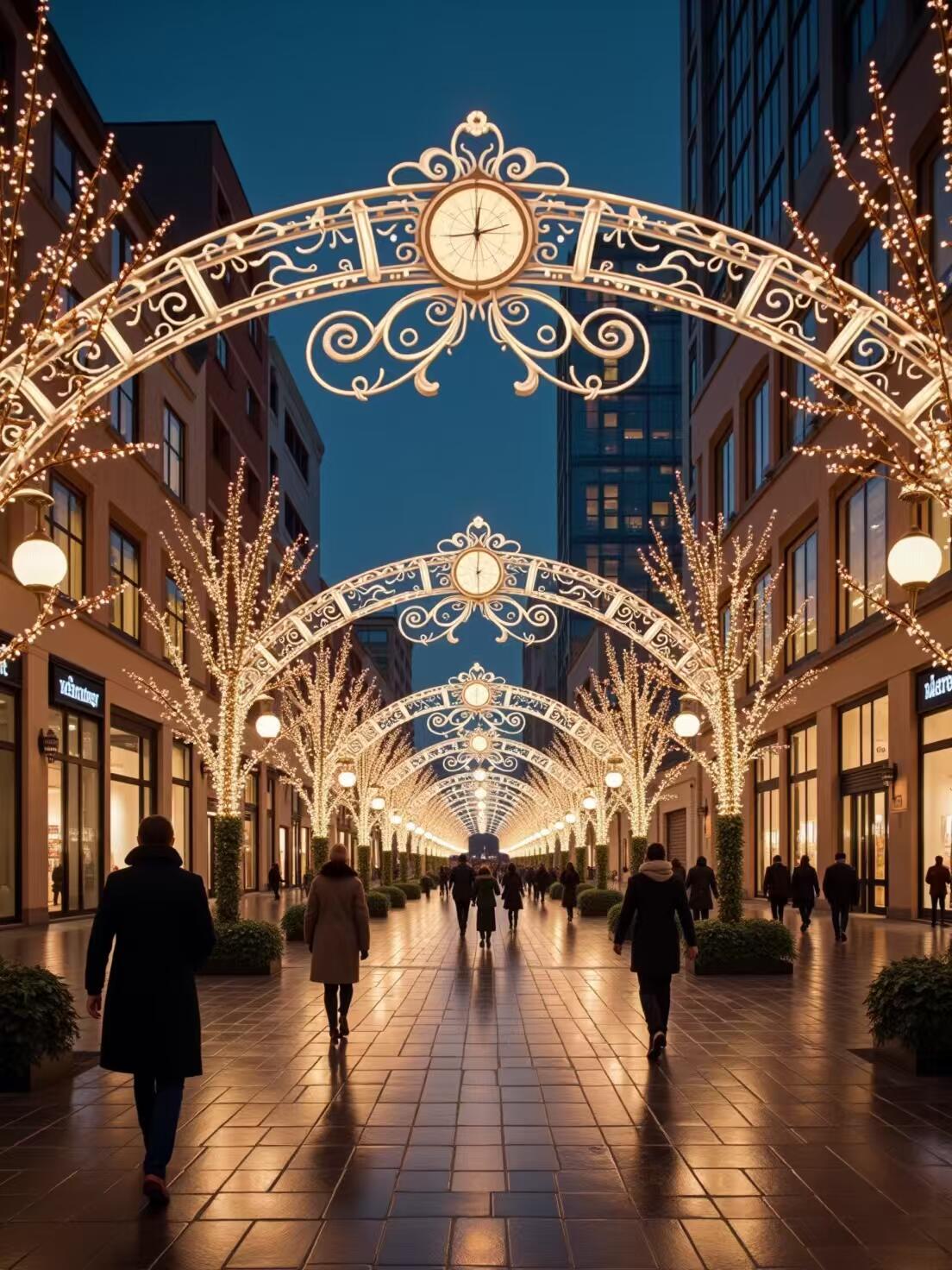 灯光装饰美陈商业街亮化