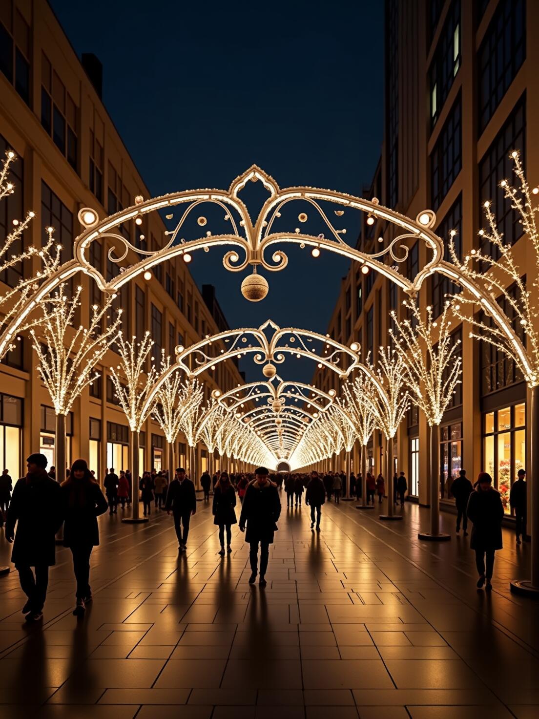 灯光装饰美陈商业街亮化