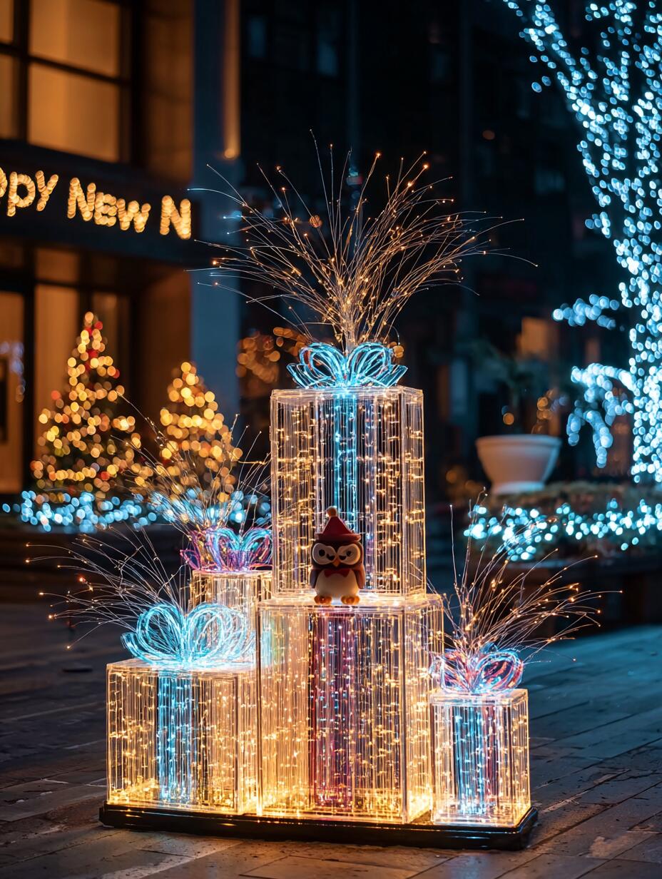 圣诞树美陈装置可定制需要的 联系索亚图册