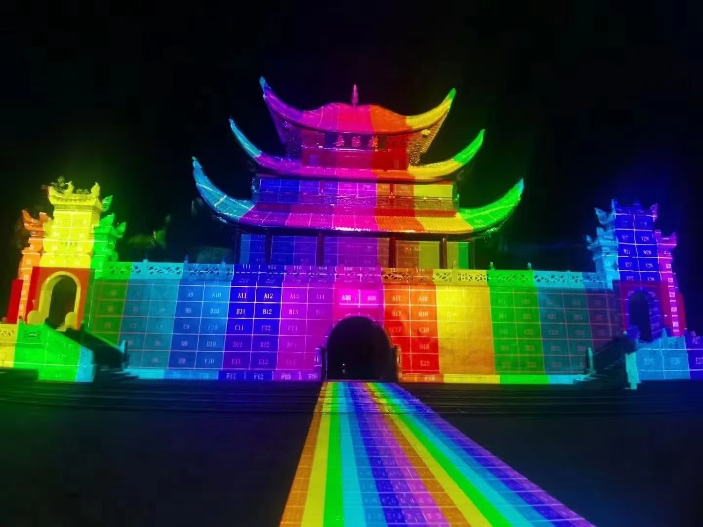 江南三大名楼之一岳阳楼3DMapping秀