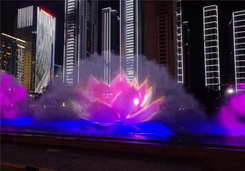 国内高端创意艺术水幕秀，音乐喷泉，全息水幕
