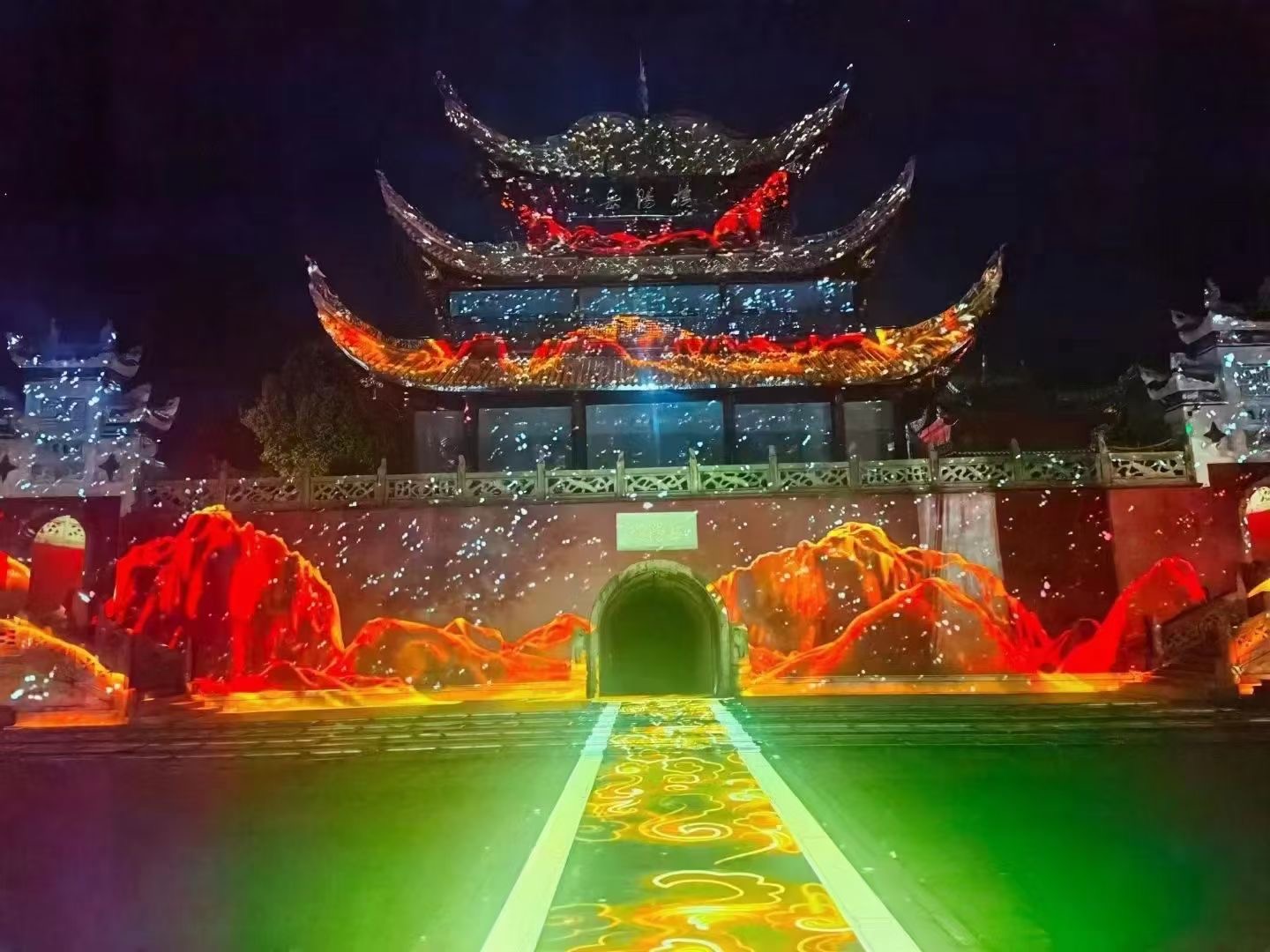 江南三大名楼之一岳阳楼3DMapping秀