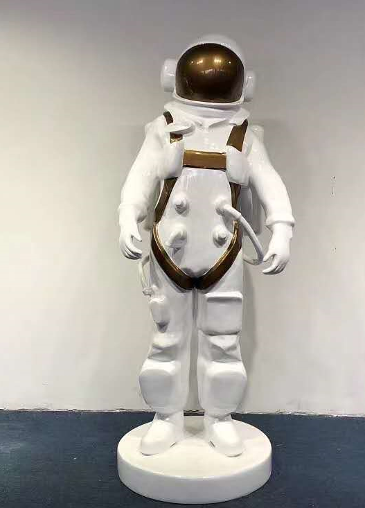 宇航员模型太空服玻璃钢雕塑厂家科技馆展馆摆件