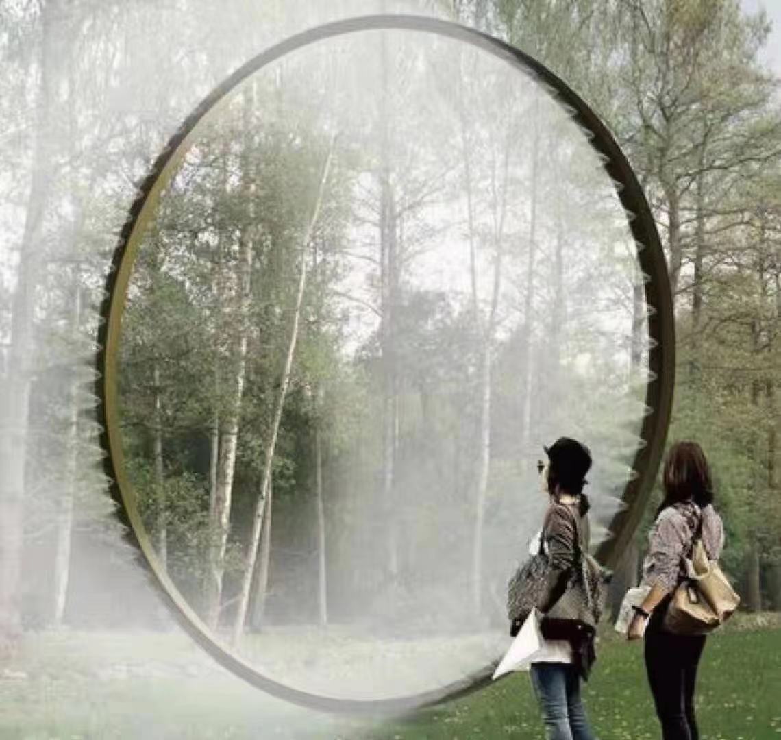 景区水雾门装置夏季雾森通道唯美雾化门景区拍照打卡