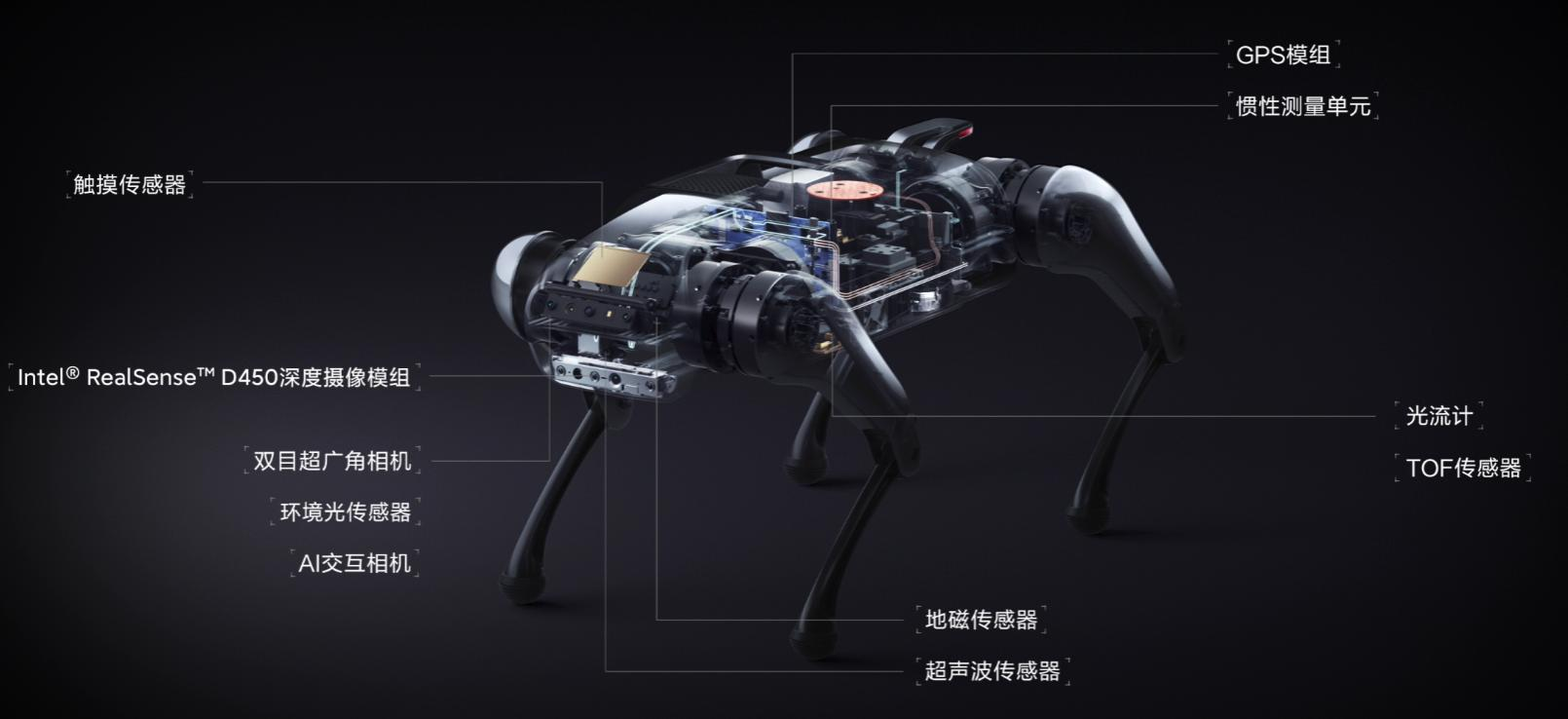 网红小米铁蛋机器人机器狗