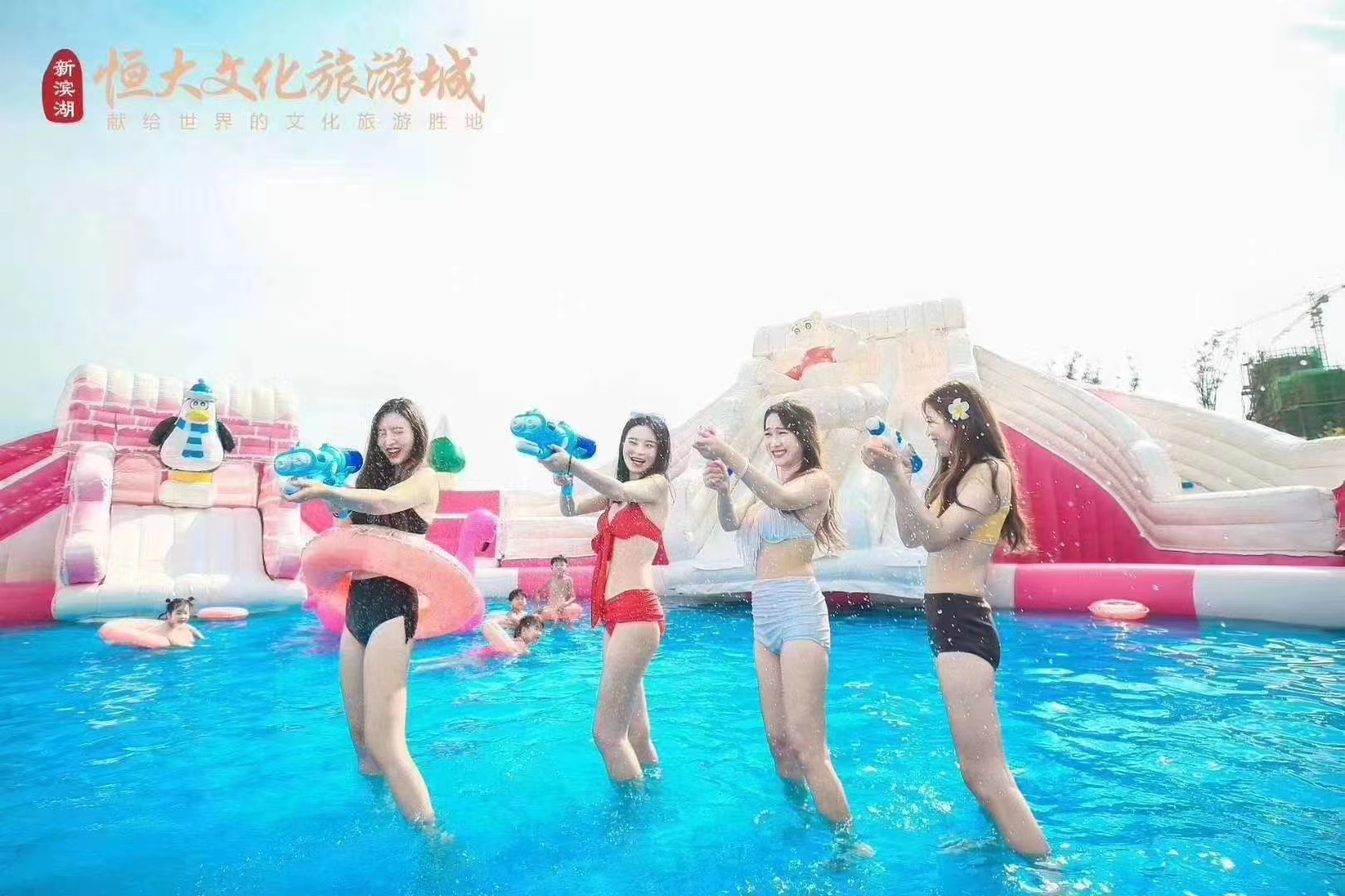 水上游乐资源设备   水上充气滑梯