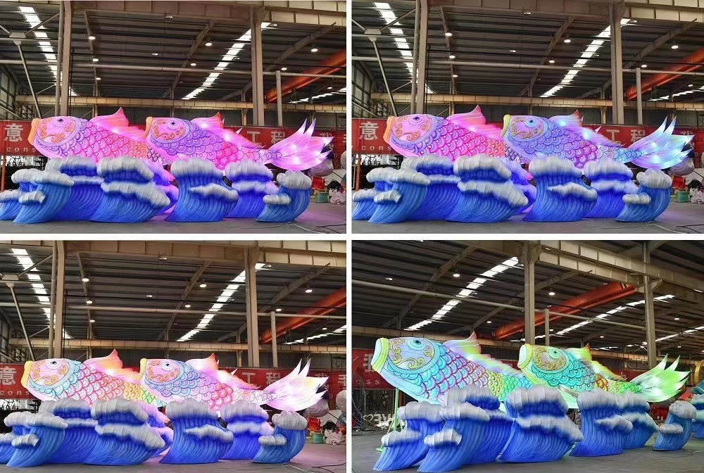 自贡花灯彩灯造型定制