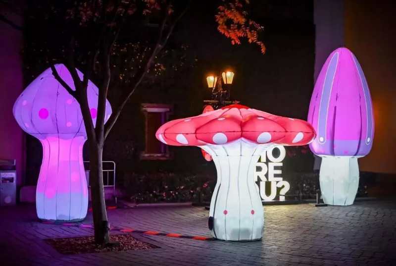 蘑菇钉造型花灯彩灯