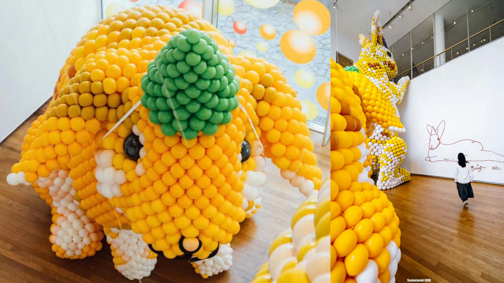 大黄鸭《橡皮鸭二重畅》装置艺术展