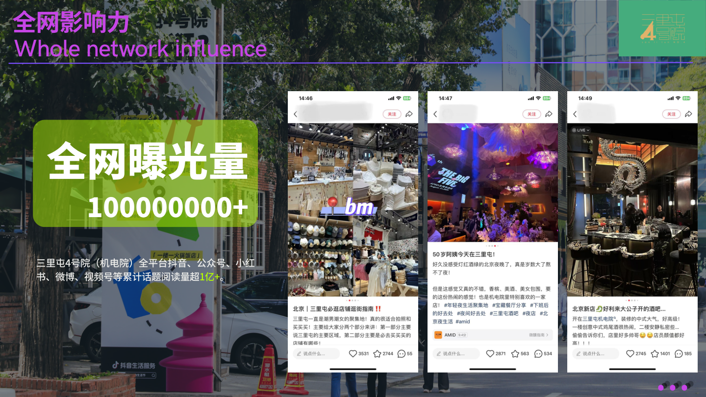 北京三里屯机电院，可提供场地，寻求快闪、市集、品牌推广等合作