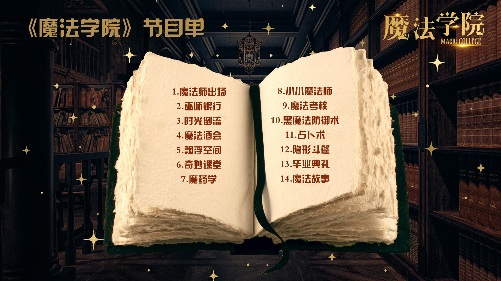 《魔法学院》沉浸式亲子互动魔术剧 景区文旅策划商场开业周年庆