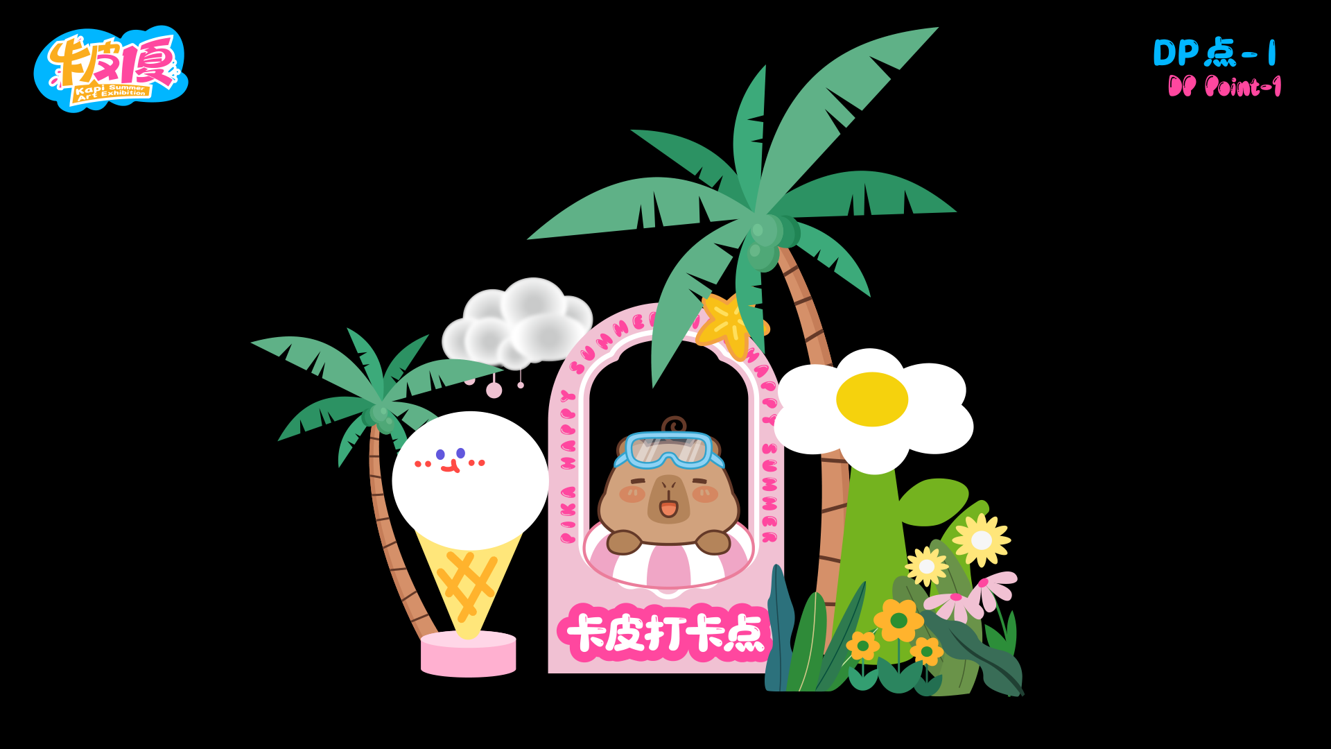 夏季美陈卡皮巴拉之卡皮一夏