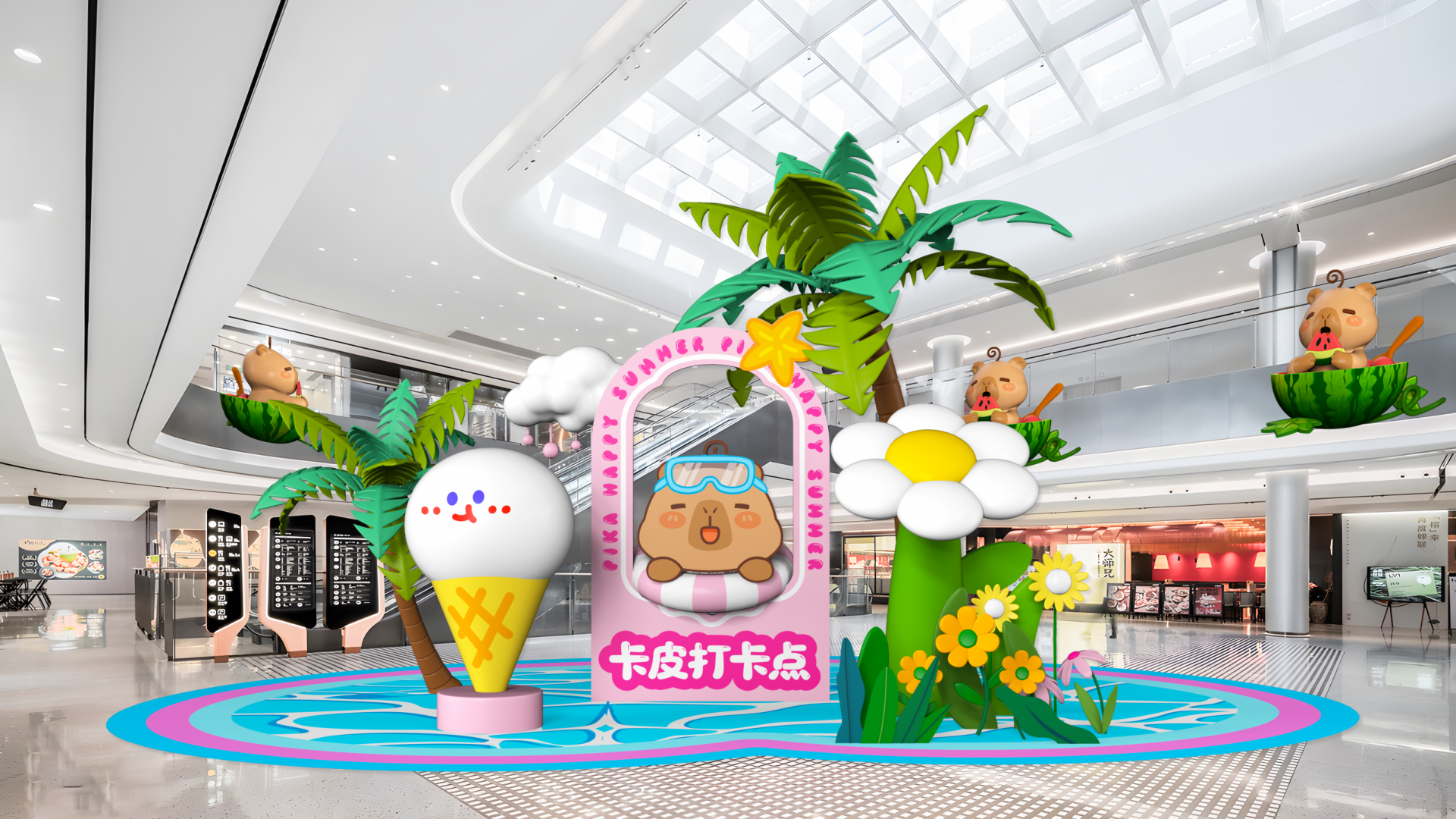 夏季美陈卡皮巴拉之卡皮一夏