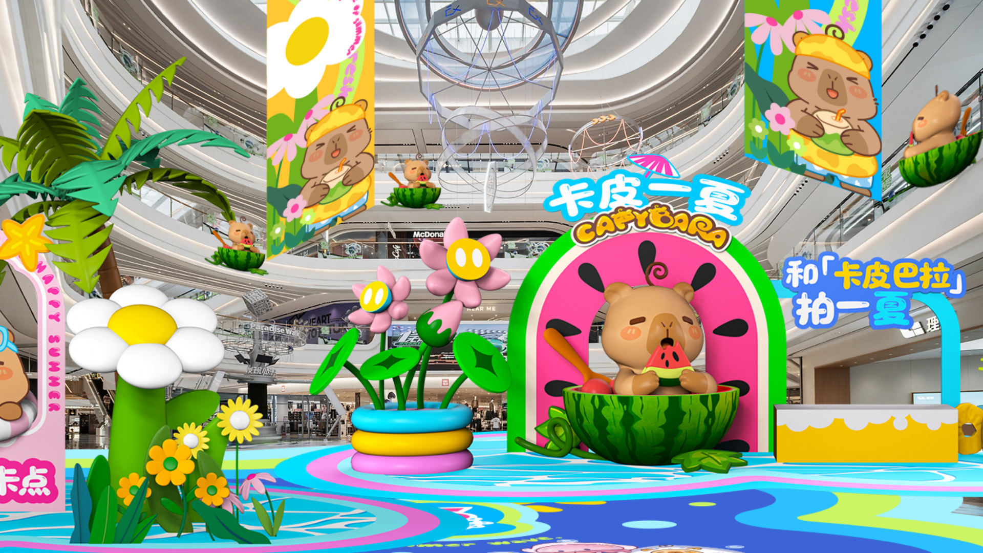 夏季美陈卡皮巴拉之卡皮一夏