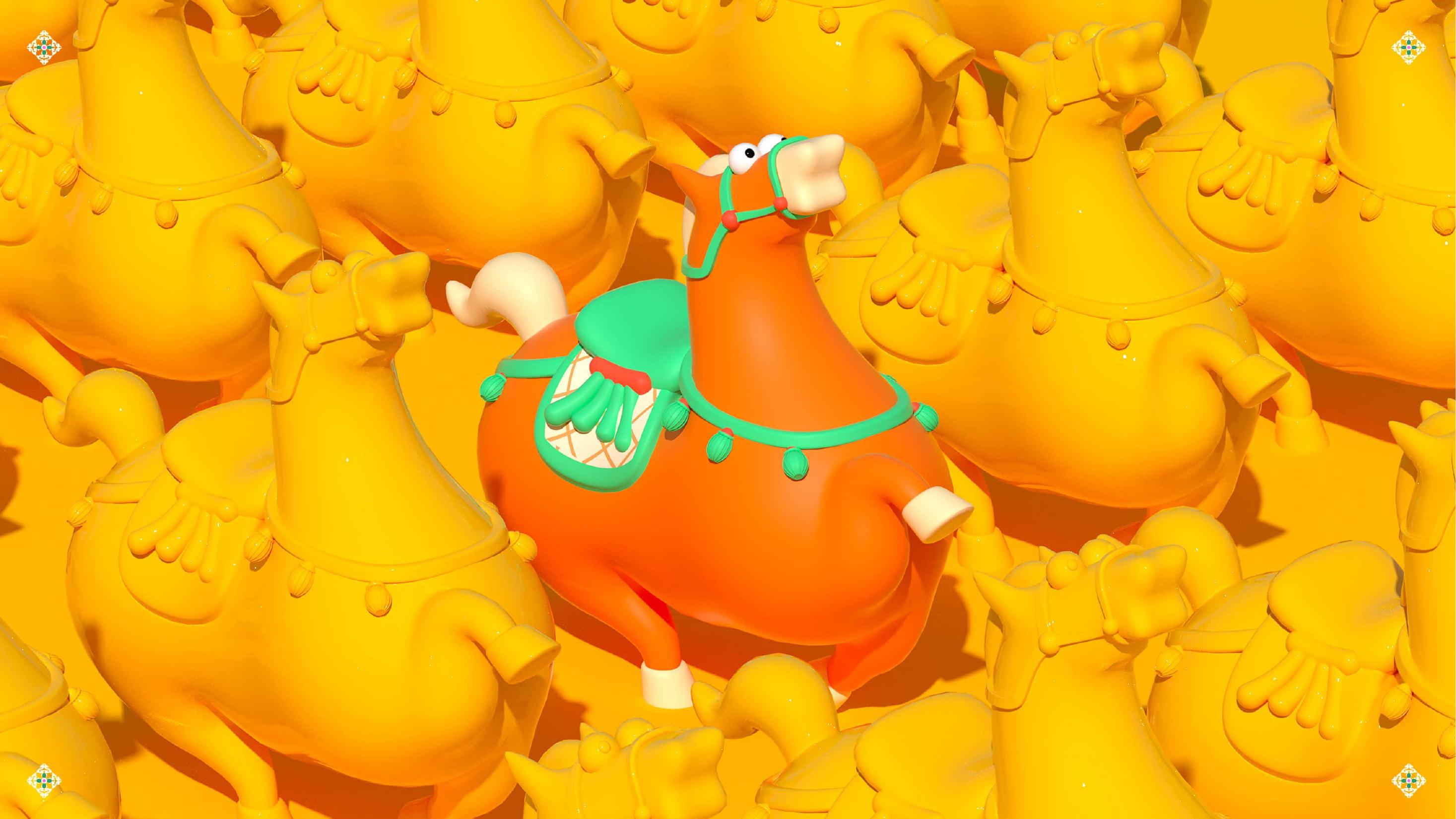 唐三彩-一骑长安