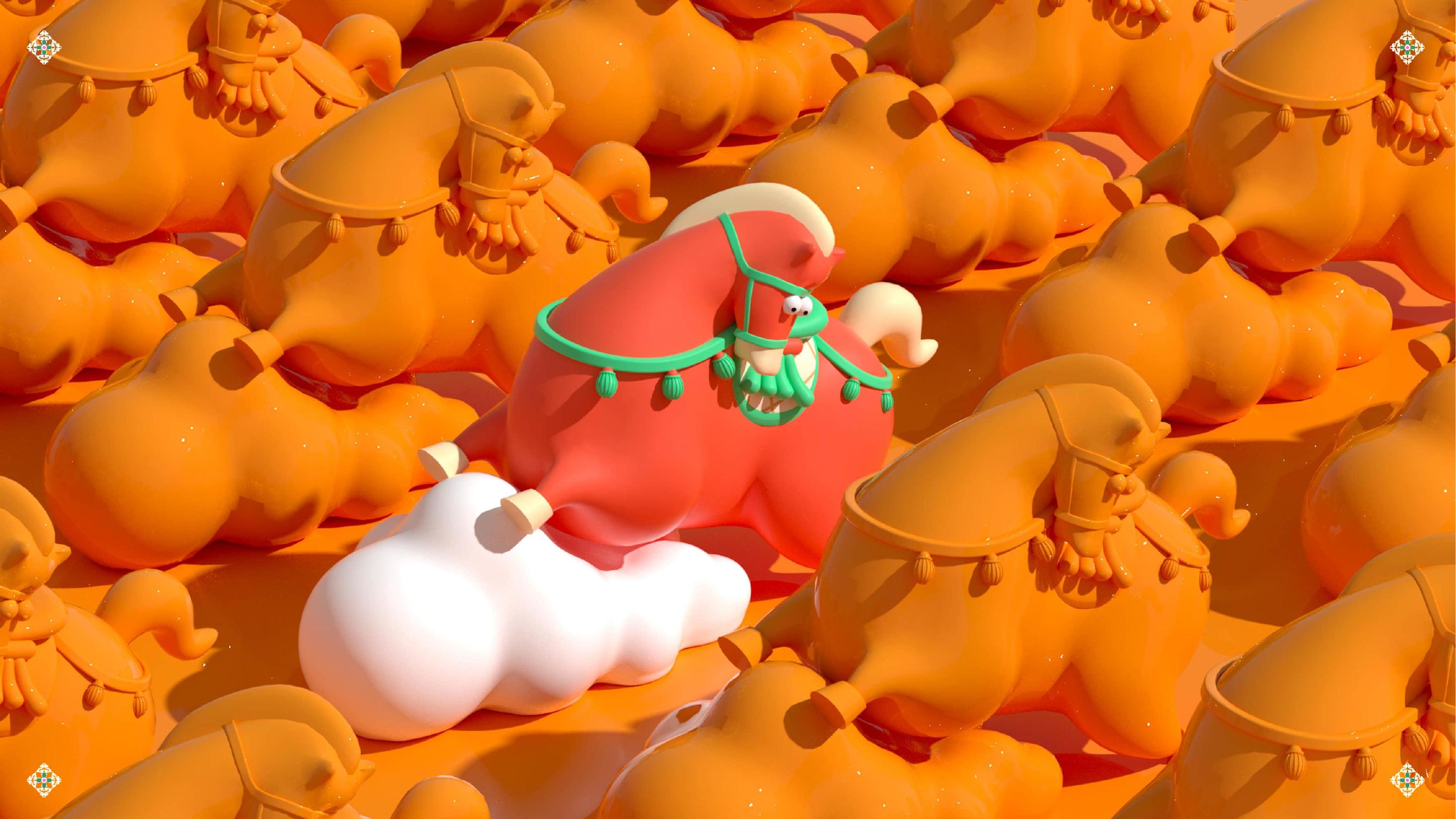 唐三彩-一骑长安