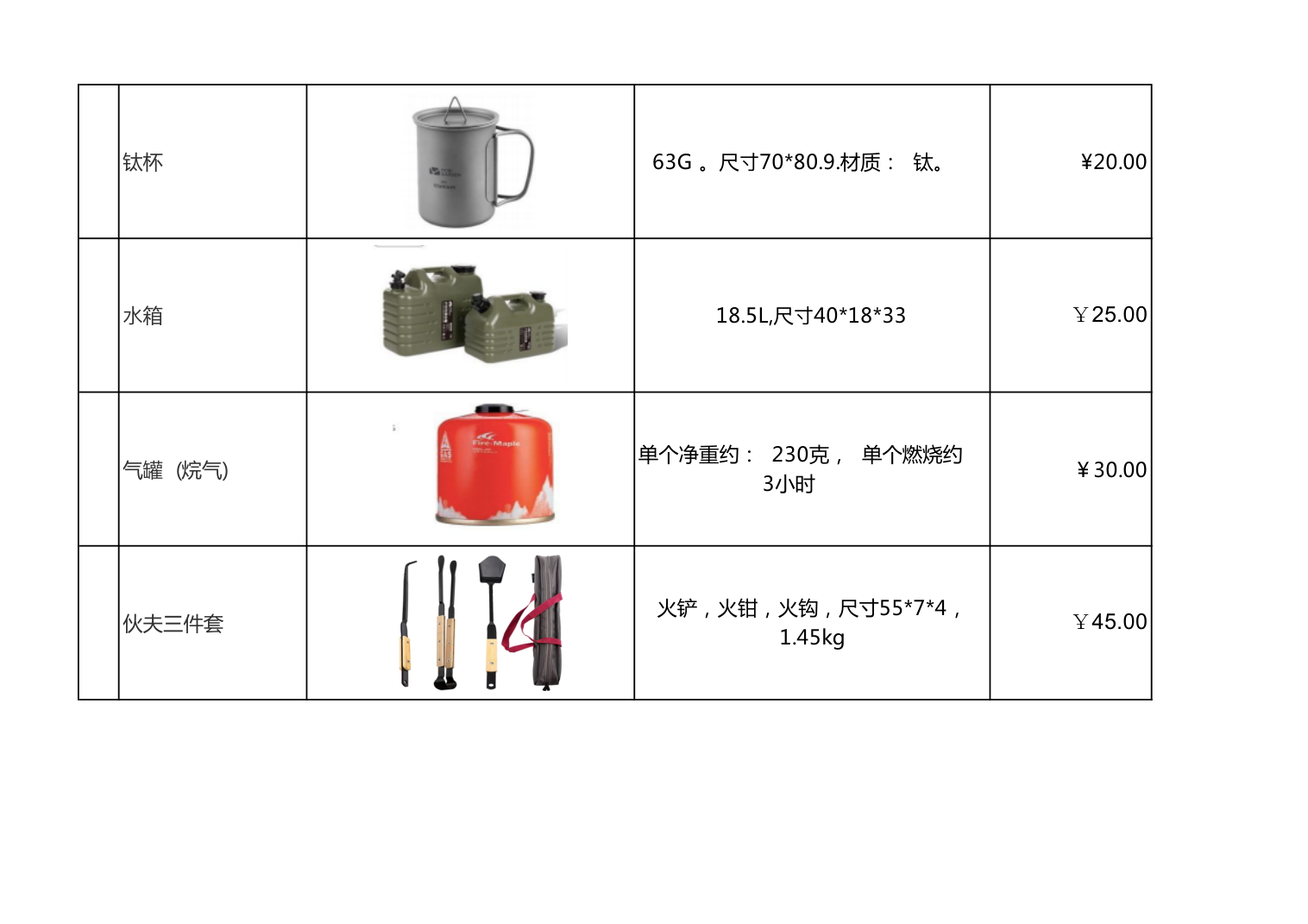 全国范围户外露营装备租赁