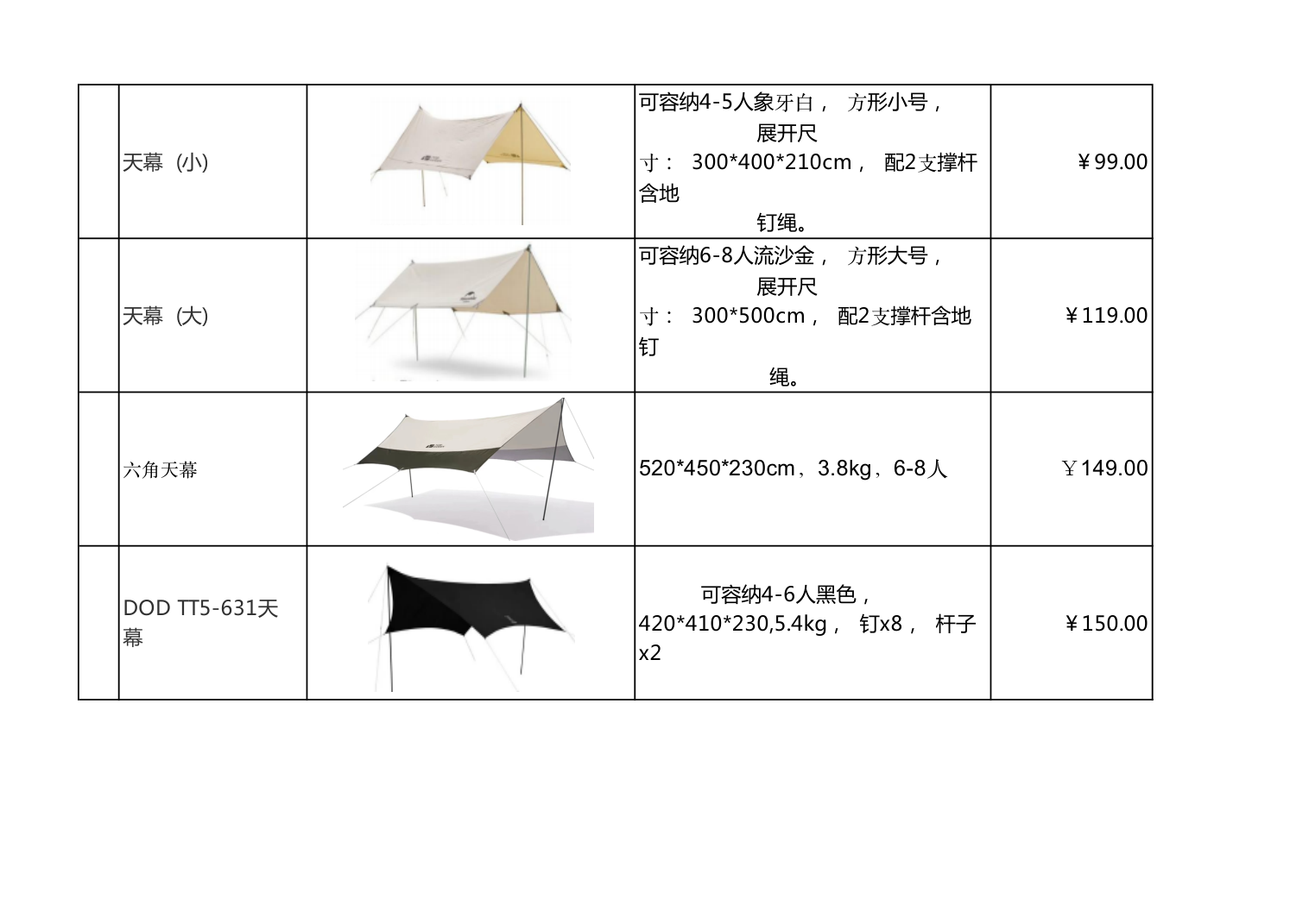 全国范围户外露营装备租赁